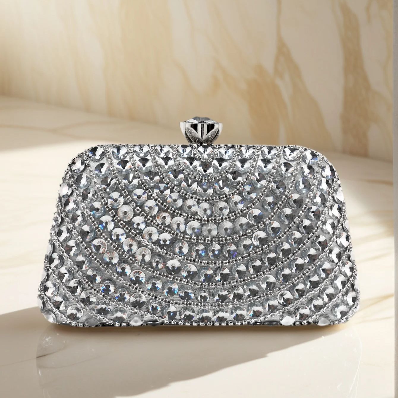 Evening Bag Beaded - Banquet Luxury Small Clutch Bags Acrylic