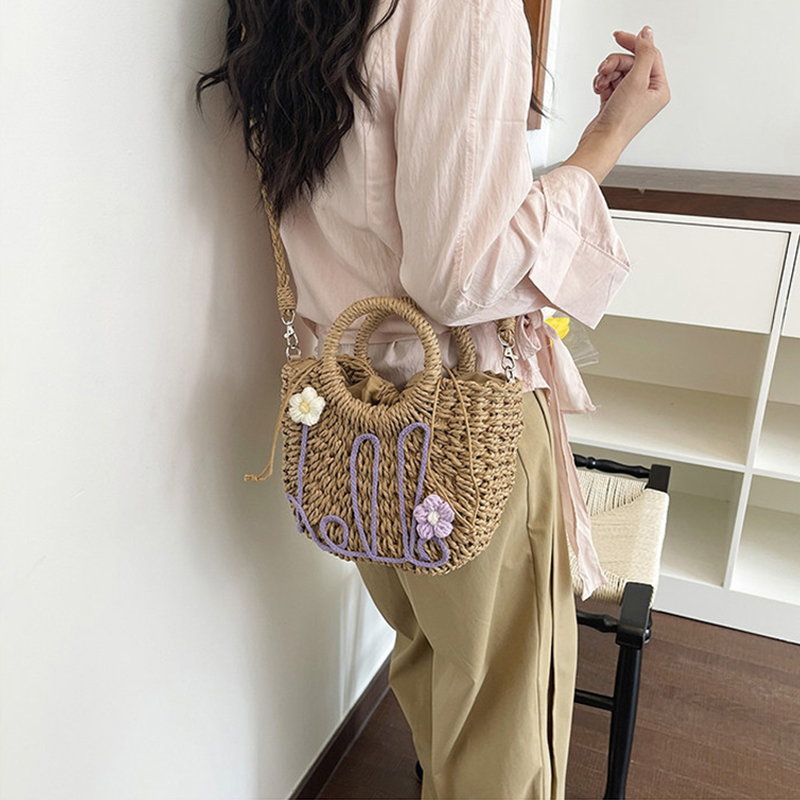 Handwoven Straw Bag Ladies Bea – Women'S Bags Holiday recenzja i cena