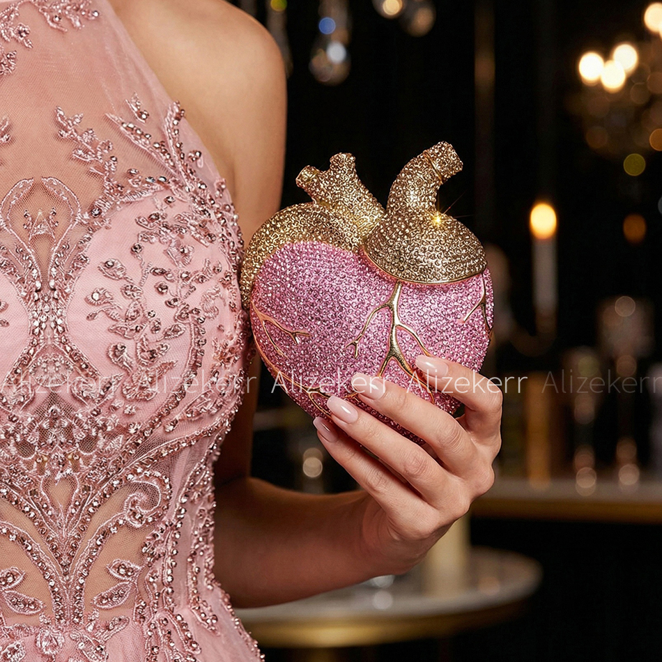 Alizekerr Heart Shaped Diamond – Evening Bag Beaded recenzja i cena