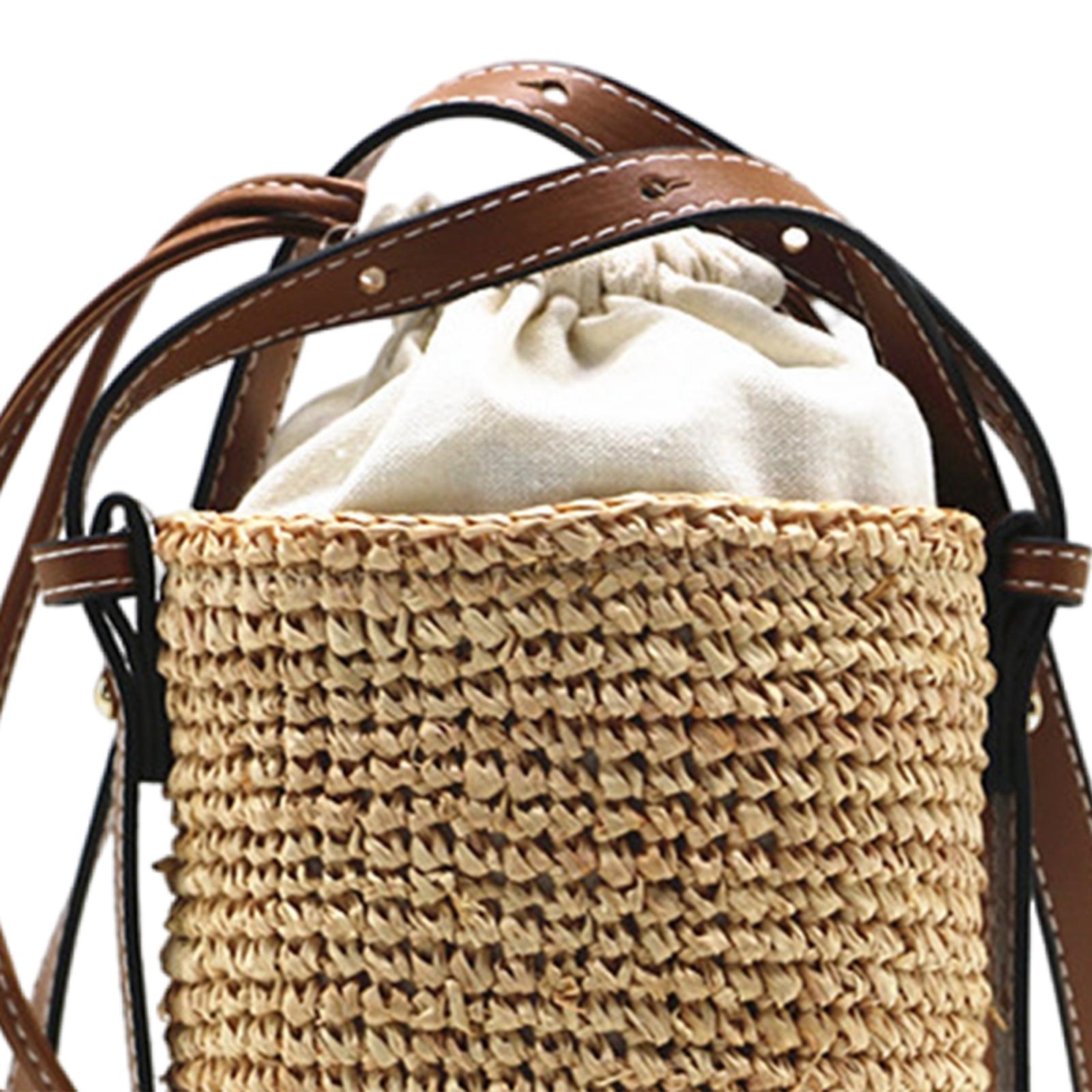 Round Straw Tote Weaving Handb – Women'S Bags Holiday recenzja i cena