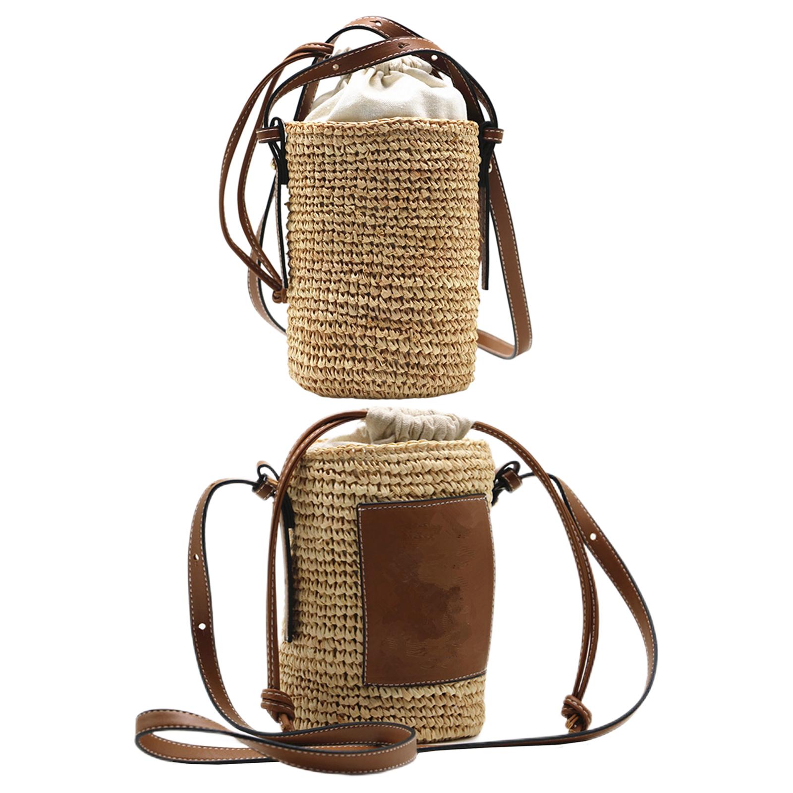 Round Straw Tote Weaving Handb – Women'S Bags Holiday recenzja i cena