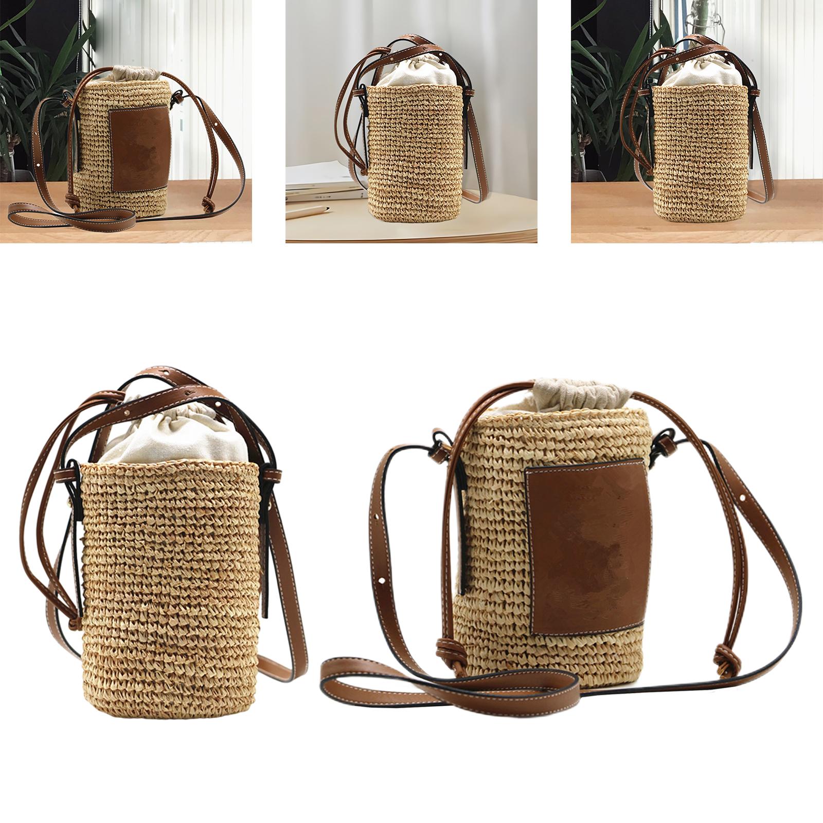 Round Straw Tote Weaving Handb – Women'S Bags Holiday recenzja i cena
