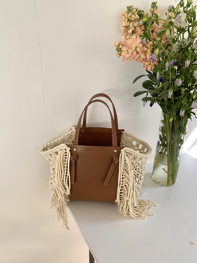 Retro Cotton Rope Tassel Bag H – Women'S Bags Holiday recenzja i cena
