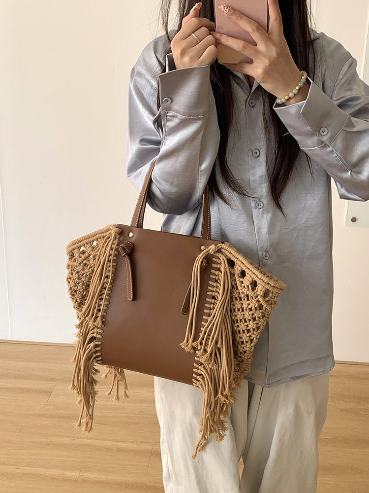 Retro Cotton Rope Tassel Bag H – Women'S Bags Holiday recenzja i cena