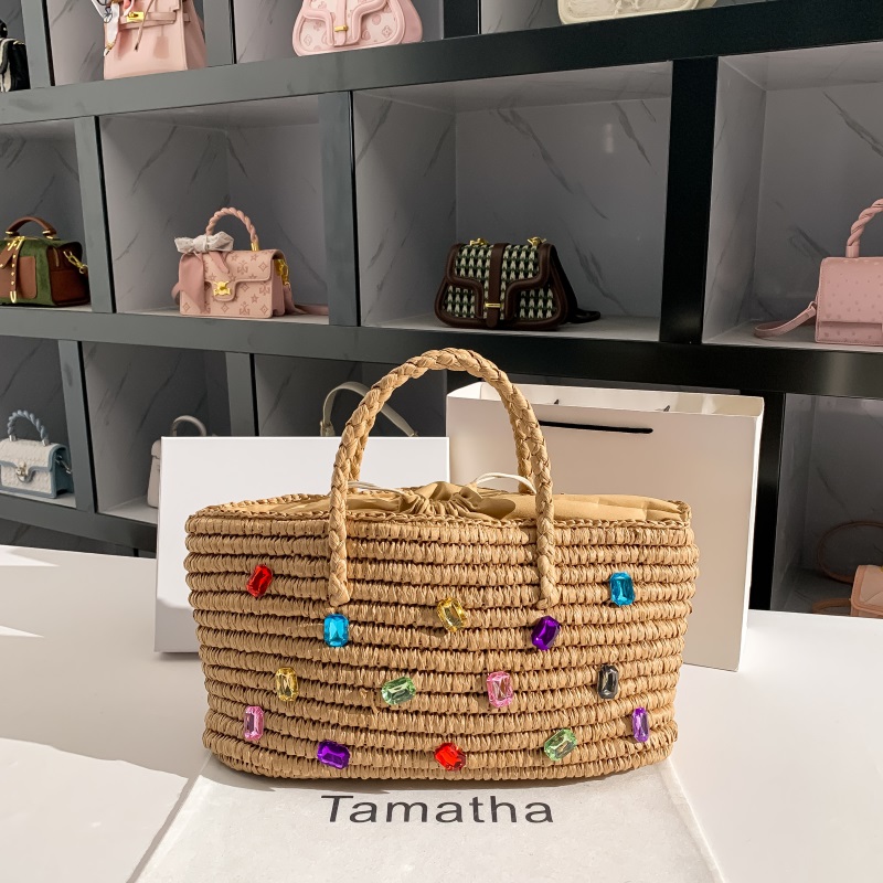 Summer Straw Woven Handmade Ha – Women'S Bags Holiday recenzja i cena