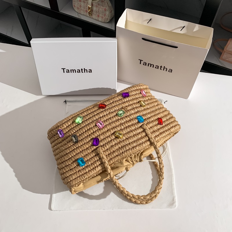 Summer Straw Woven Handmade Ha – Women'S Bags Holiday recenzja i cena