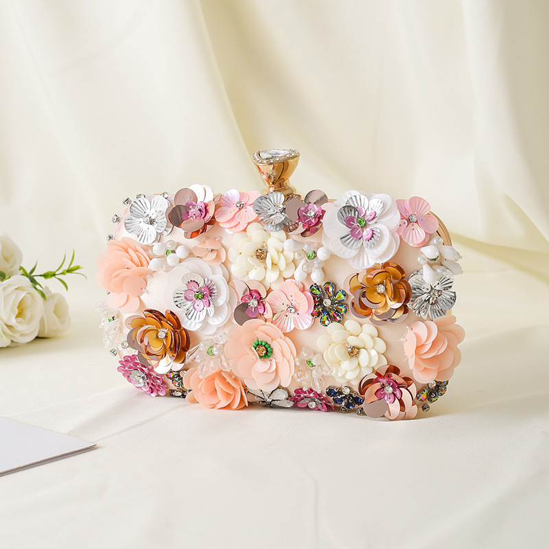 Floral Evening Dinner Handbag  – Evening Bag Beaded recenzja i cena
