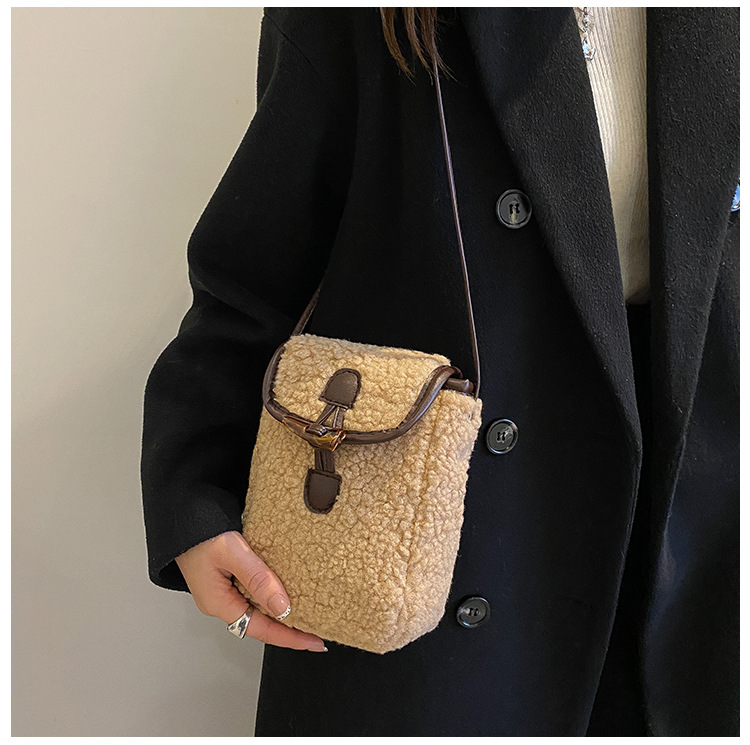Lambswool Phone-bag Women Faux – Women'S Bags Cross Body recenzja i cena