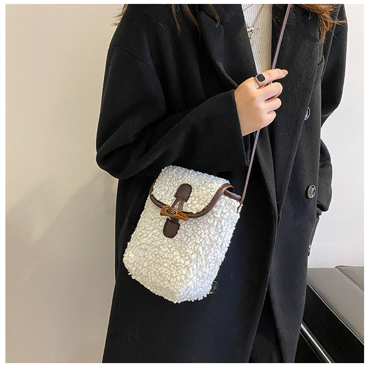 Lambswool Phone-bag Women Faux – Women'S Bags Cross Body recenzja i cena