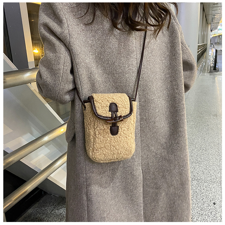 Lambswool Phone-bag Women Faux – Women'S Bags Cross Body recenzja i cena