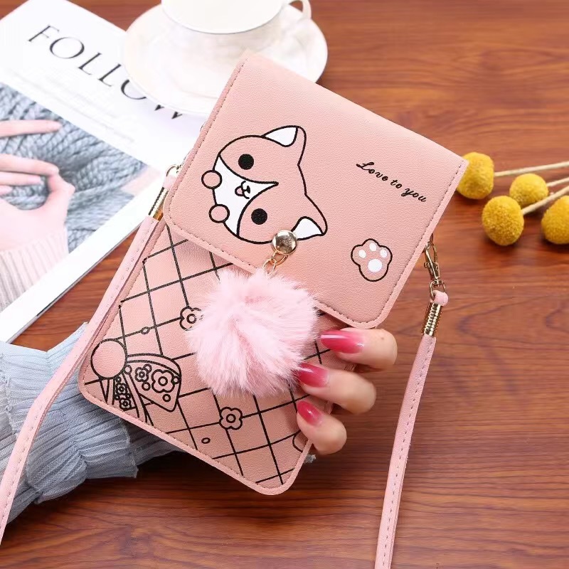 Cute Cartoon Pattern Touch-Scr – Women'S Bags Cross Body recenzja i cena