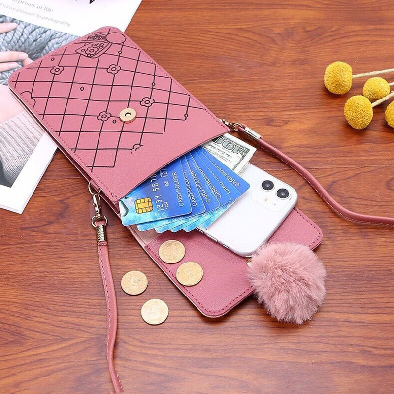 Cute Cartoon Pattern Touch-Scr – Women'S Bags Cross Body recenzja i cena