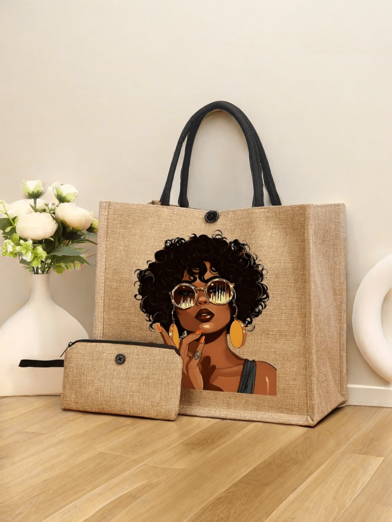 2pcs Vintage Girl Graphic Tote – Women'S Bags Holiday recenzja i cena