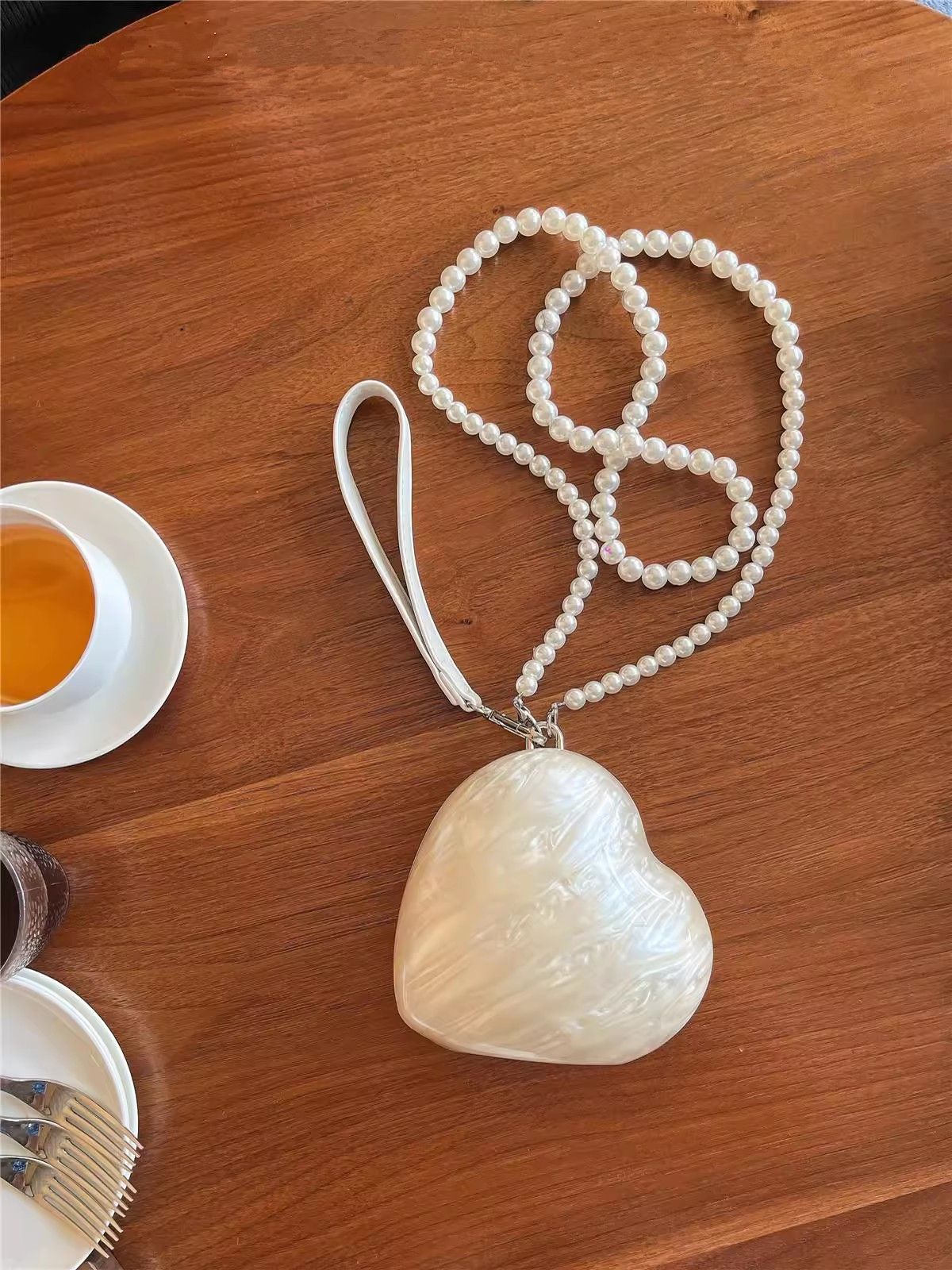 Fashion Acrylic Hearts Evening – Evening Bag Beaded recenzja i cena