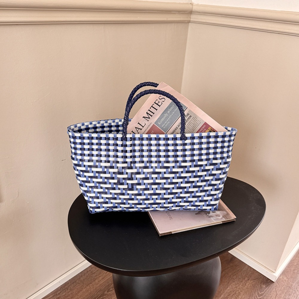 Cute PVC Handbag Weave Bag Lar – Women'S Bags Holiday recenzja i cena