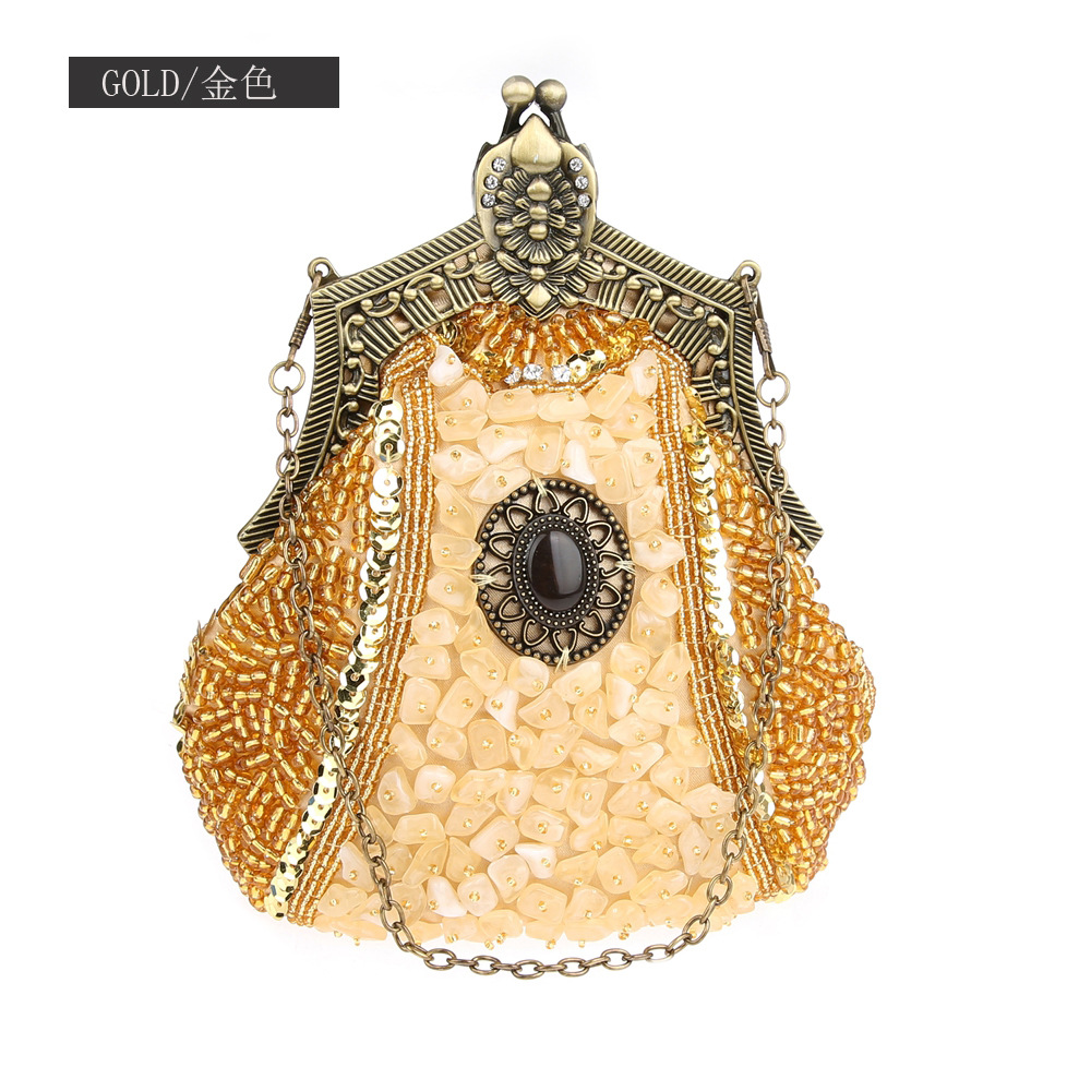 Retro Fashion Pearl Sequin Bea – Evening Bag Beaded recenzja i cena
