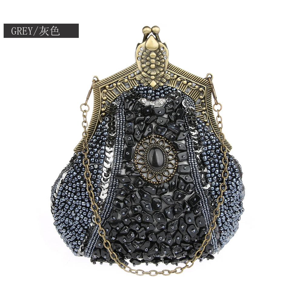 Retro Fashion Pearl Sequin Bea – Evening Bag Beaded recenzja i cena