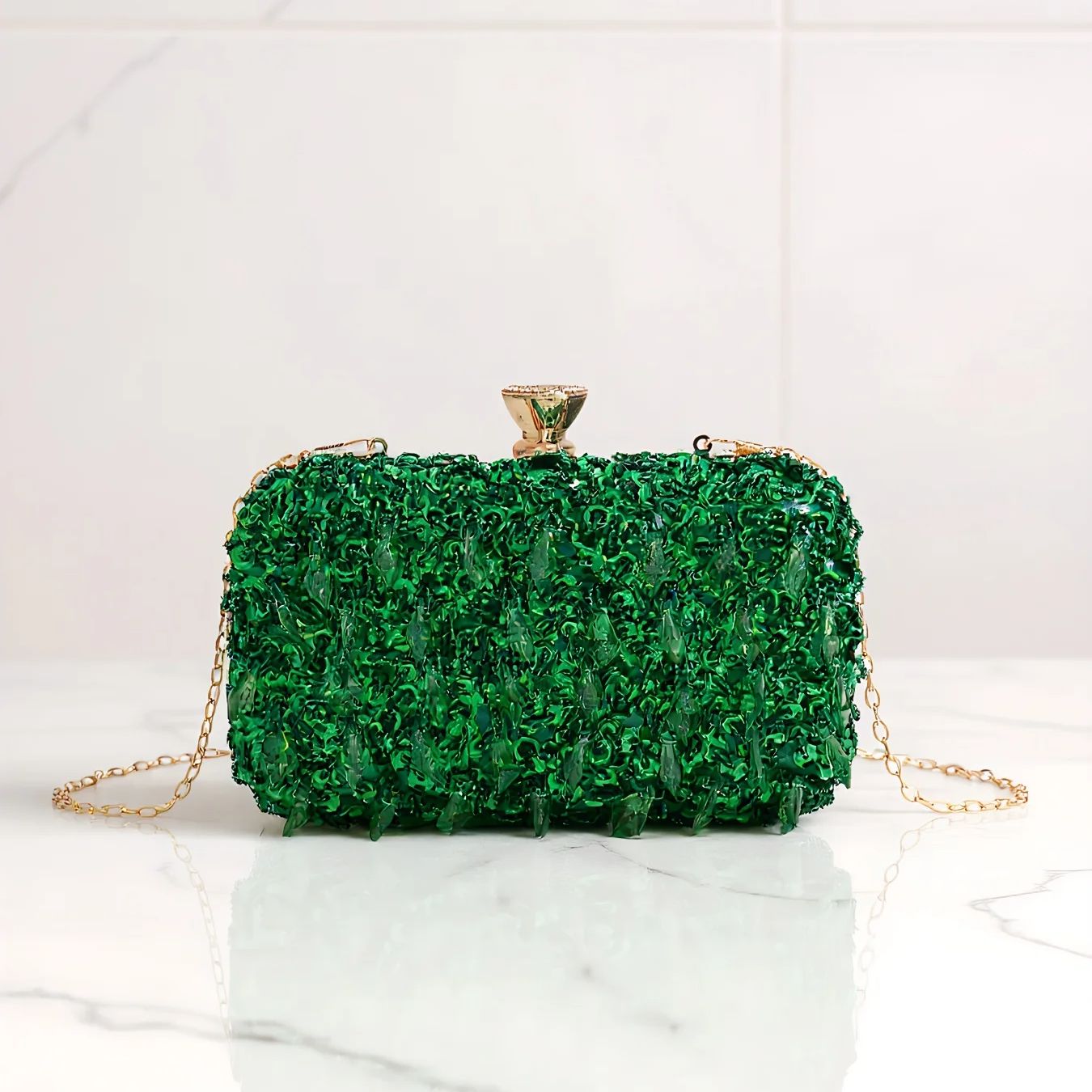Sky Blue Color Tassel Evening  – Evening Bag Beaded recenzja i cena