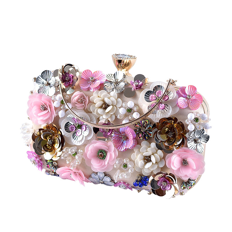 Fashion Women Bags Flower Diam – Evening Bag Beaded recenzja i cena