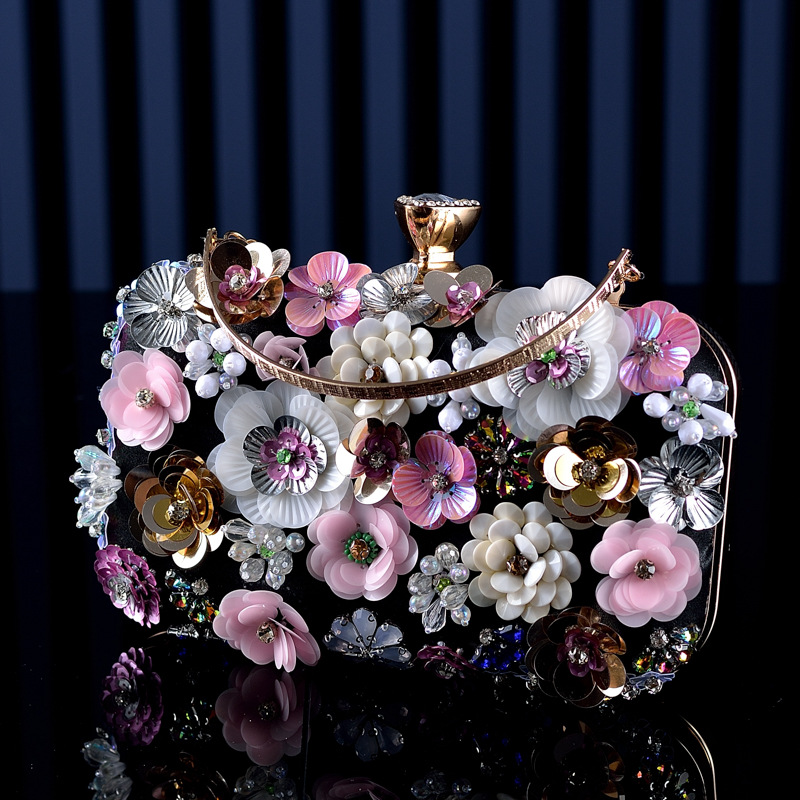 Fashion Women Bags Flower Diam – Evening Bag Beaded recenzja i cena