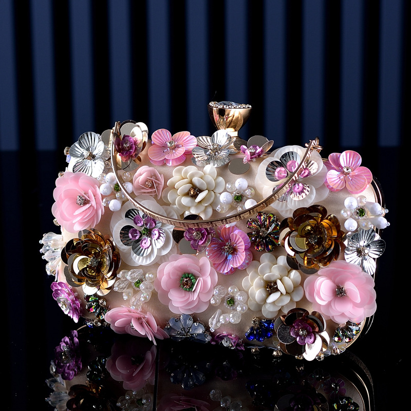 Fashion Women Bags Flower Diam – Evening Bag Beaded recenzja i cena
