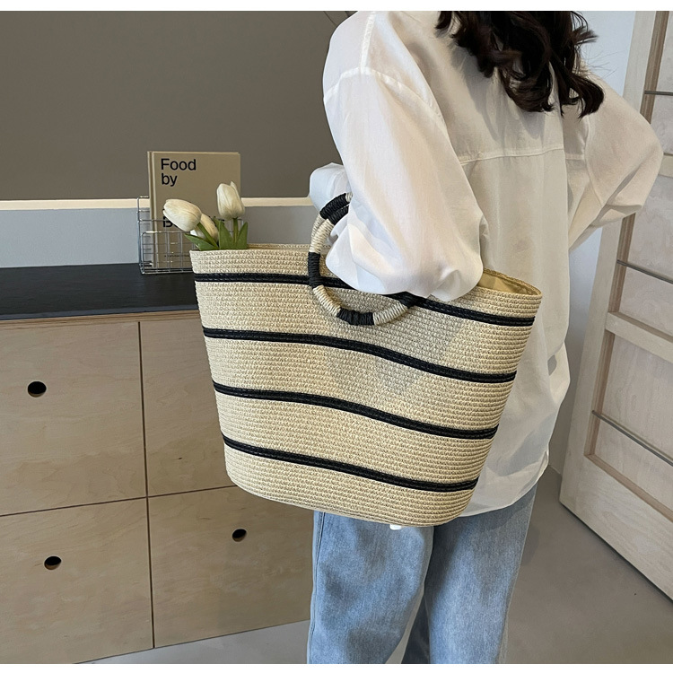 striped Tote grass woven bag s – Women'S Bags Holiday recenzja i cena