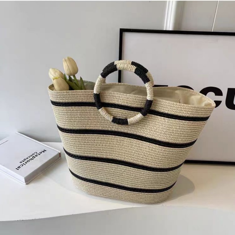striped Tote grass woven bag s – Women'S Bags Holiday recenzja i cena