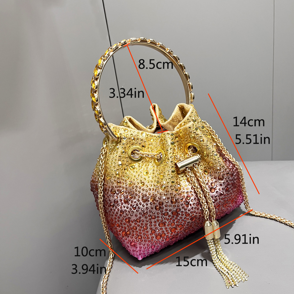 Handle Rhinestones Evening clu – Evening Bag Beaded recenzja i cena